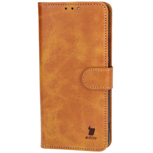 Etui z klapką Bizon Case Pocket do Xiaomi Poco M6 Pro 4G / Xiaomi Redmi Note 13 Pro 4G / LTE / 14S brązowe