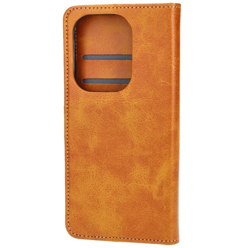 Etui z klapką Bizon Case Pocket do Xiaomi Poco M6 Pro 4G / Xiaomi Redmi Note 13 Pro 4G / LTE / 14S brązowe