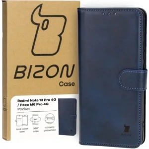 Hurtownia GSM - Etui s klopou Bizon Case Pocket do Xiaomi Poco M6 Pro 4G / Xiaomi Redmi Note 13 Pro 4G modré - BIZ4486 - {ean13} - Hurt