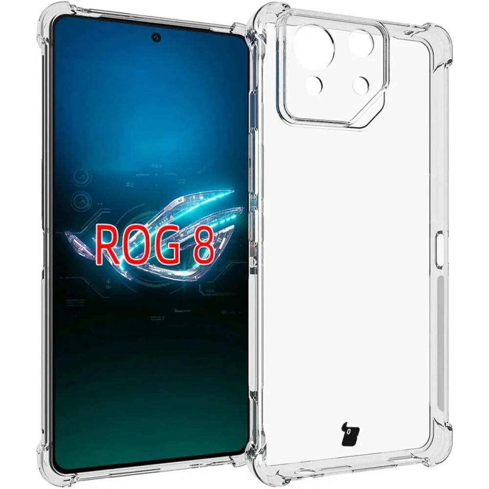Hurtownia GSM - Bizon Case Clear Pack carcasă + 2x folie de protecție pentru ecran Asus ROG Phone 8 transparent. - BIZ4491 - {ean13} - Hurt