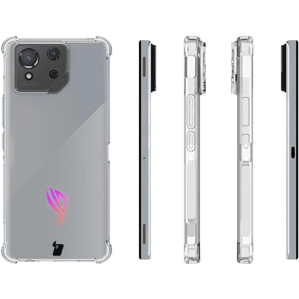 Hurtownia GSM - Bizon Case Clear Pack carcasă + 2x folie de protecție pentru ecran Asus ROG Phone 8 transparent. - BIZ4491 - {ean13} - Hurt