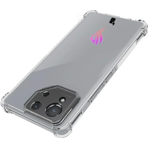 Etui + 2x folia Bizon Case Clear Pack do Asus ROG Phone 8 przezroczyste