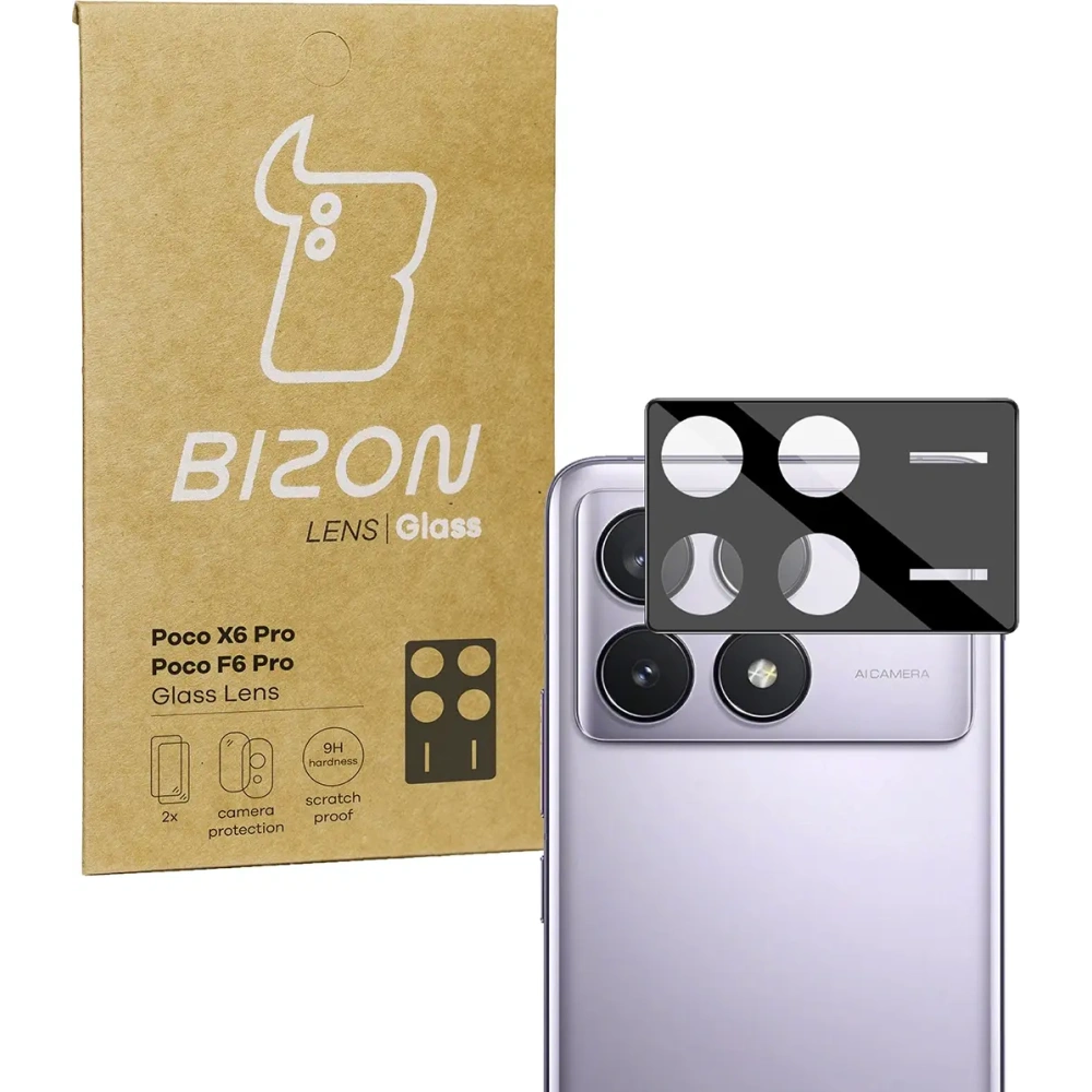 Hurtownia GSM - Szkło na aparat Bizon Glass Lens do Xiaomi Poco X6 Pro / Poco F6 Pro [2 PACK] - BIZ4493 - {ean13} - Hurt