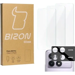 Hurtownia GSM - BIZON Clear 3x képernyő üveg + kamera üveg Xiaomi Poco X6 Pro - BIZ4494 - {ean13} - Hurt