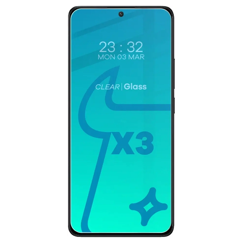 Wholesale BIZON Clear 3x screen glass + camera glass Xiaomi Poco X6 Pro - BIZ4494 - {ean13} - Hurt