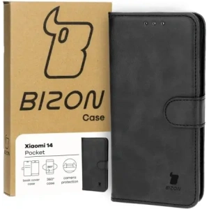 Hurtownia GSM - Etui s klopou Bizon Case Pocket pro Xiaomi 14 černé - BIZ4497 - {ean13} - Hurt