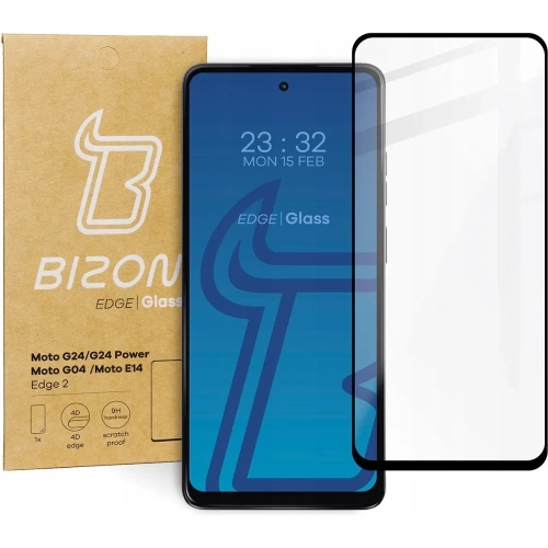 Szkło hartowane Bizon Glass Edge 2 do Motorola Moto G04/G24/G24 Power/E14