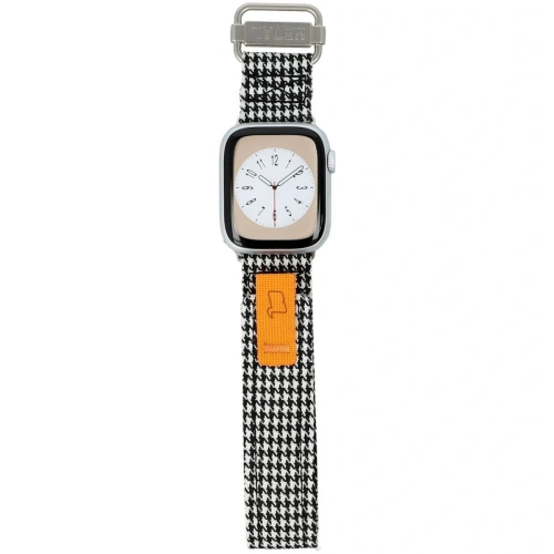 Pasek Bizon Strap Watch Urban do Apple Watch 38/40/41/42 mm czarno-biała pepitka