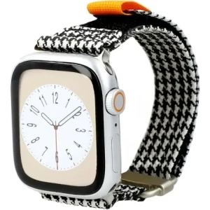 Hurtownia GSM - Bizon Strap Watch Urban Apple Watch 38/40/41/42 mm negru și alb pepit - BIZ4506 - {ean13} - Hurt