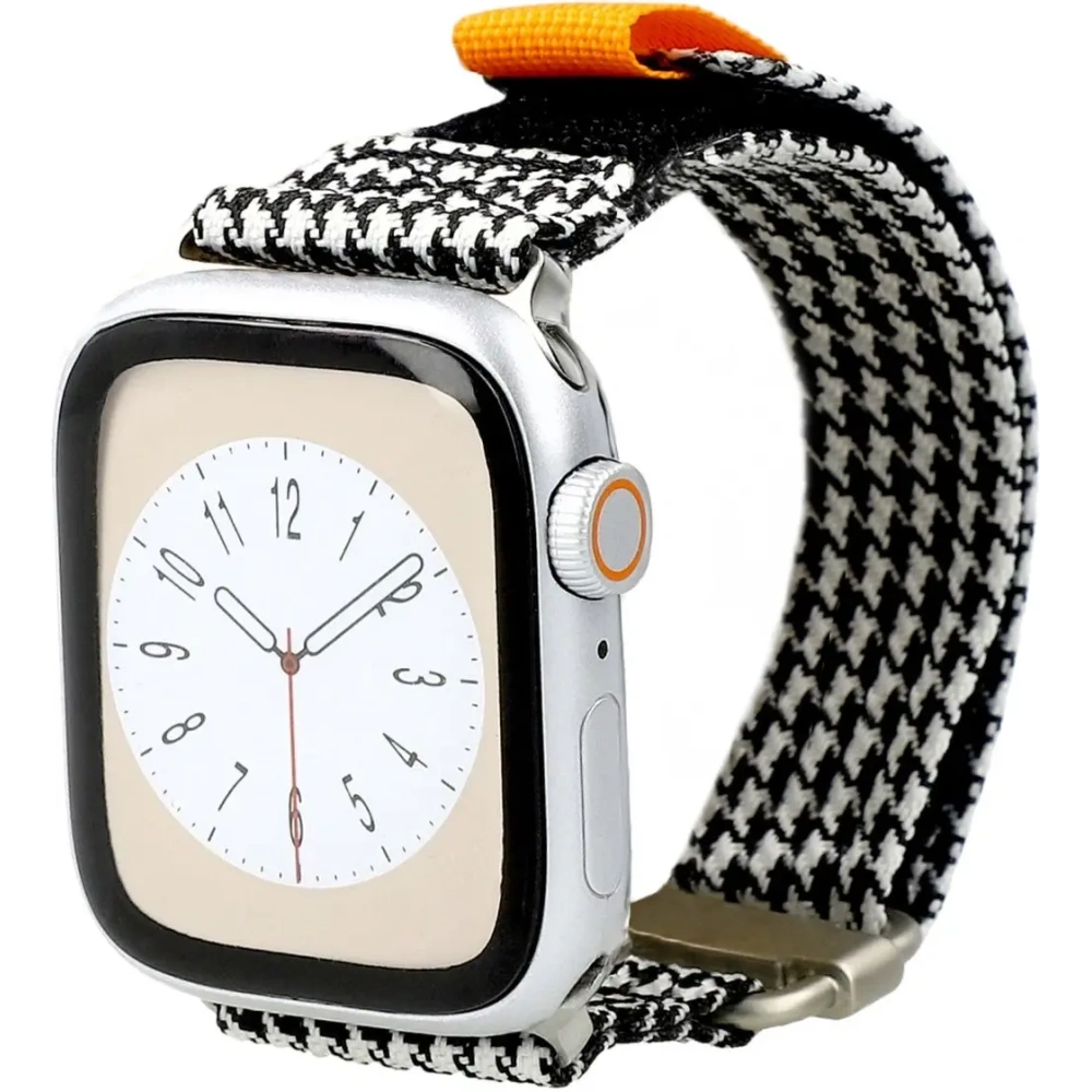Hurtownia GSM - Pasek Bizon Strap Watch Urban do Apple Watch 38/40/41/42 mm černobílá pepitka - BIZ4506 - {ean13} - Hurt