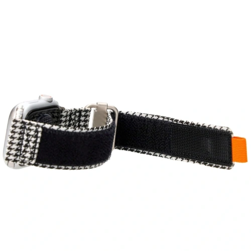 Pasek Bizon Strap Watch Urban do Apple Watch 38/40/41/42 mm czarno-biała pepitka