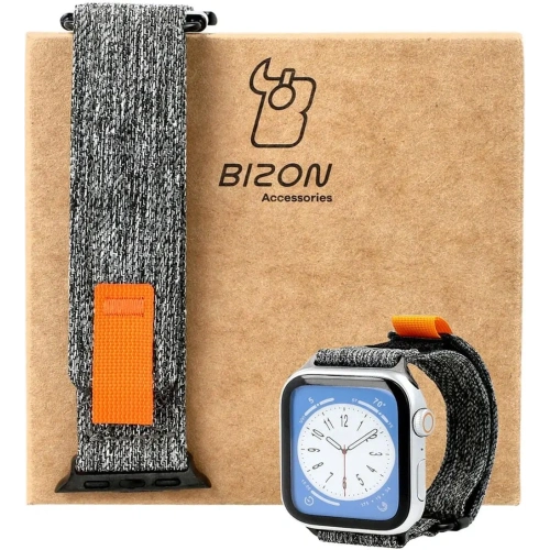 Pasek Bizon Strap Watch Urban do Apple Watch 44/45/46/49 mm szary melanż