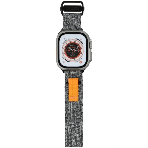 Pasek Bizon Strap Watch Urban do Apple Watch 44/45/46/49 mm szary melanż