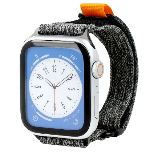 Pasek Bizon Strap Watch Urban do Apple Watch 44/45/46/49 mm szary melanż