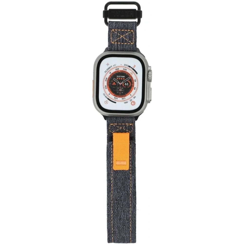 Hurtownia GSM - Pasek Bizon Strap Watch Urban do Apple Watch 44/45/46/49 mm ciemnoniebieski jeans - BIZ4508 - {ean13} - Hurt