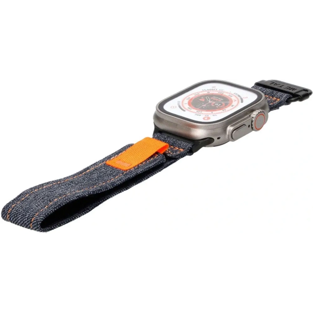 Hurtownia GSM - Pasek Bizon Strap Watch Urban do Apple Watch 44/45/46/49 mm ciemnoniebieski jeans - BIZ4508 - {ean13} - Hurt