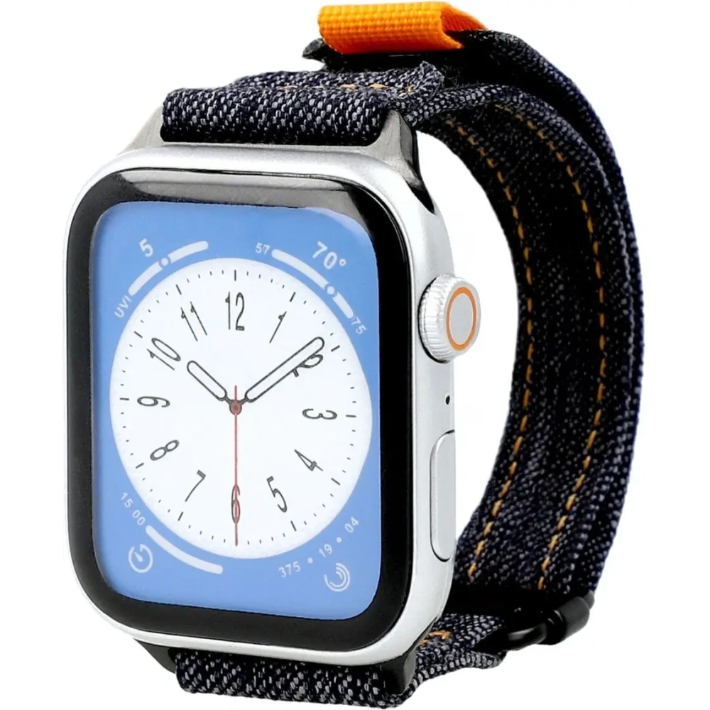 Hurtownia GSM - Pasek Bizon Strap Watch Urban do Apple Watch 44/45/46/49 mm ciemnoniebieski jeans - BIZ4508 - {ean13} - Hurt