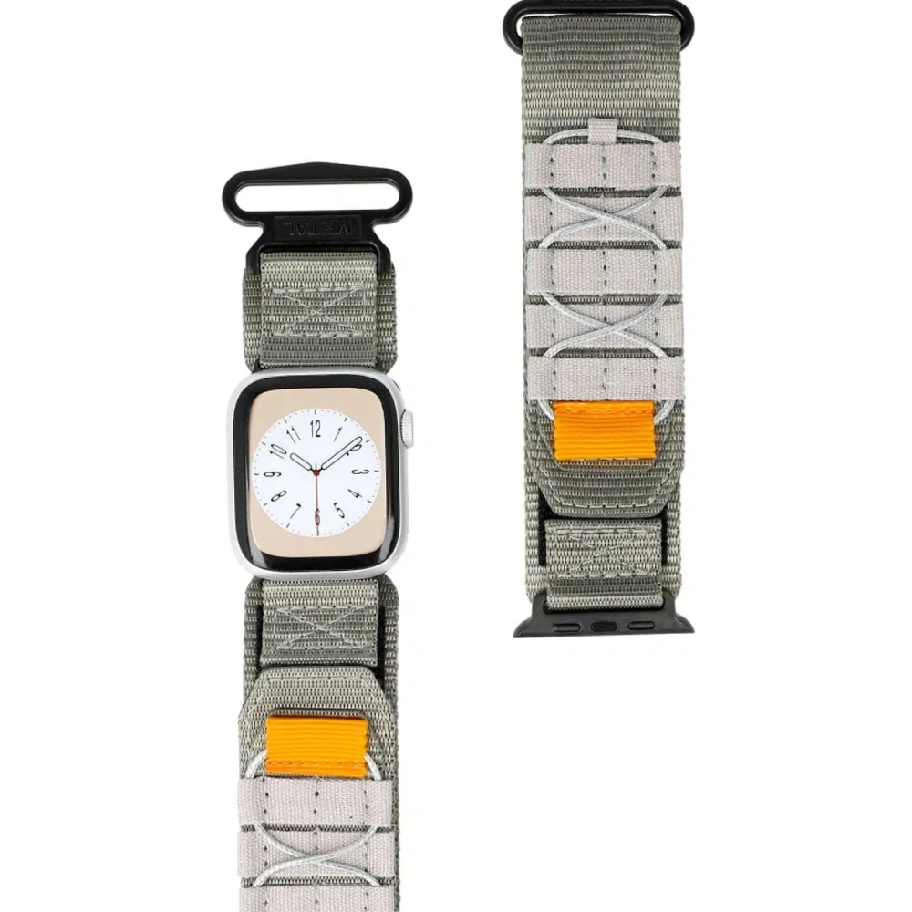 Hurtownia GSM - Sportovní pásek na hodinky Bizon Strap Watch Adventure do Apple Watch 38/40/41/42 mm šedý - BIZ4509 - {ean13} - Hurt