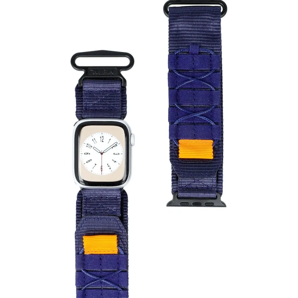 Hurtownia GSM - Sportovní pásek k hodinkám Bizon Strap Watch Adventure do Apple Watch 38/40/41/42 mm tmavě modrý - BIZ4511 - {ean13} - Hurt