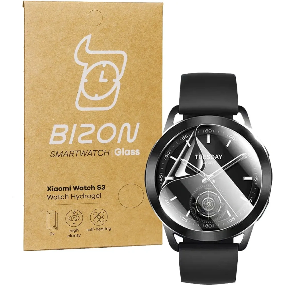 Hurtownia GSM - Fólie hydrogelová na displej Bizon Glass Watch Hydrogel do Xiaomi Watch S3 47 mm [2 PACK] - BIZ4514 - {ean13} - Hurt
