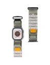 Sportowy pasek do zegarka Bizon Strap Watch Adventure do Apple Watch 44/45/46/49 mm szary