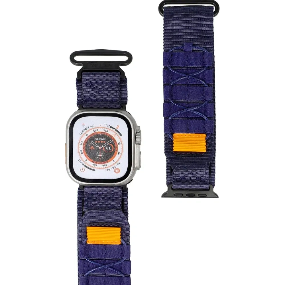 Hurtownia GSM - Sportowy pasek do zegarka Bizon Strap Watch Adventure do Apple Watch 44/45/46/49 mm granatowy - BIZ4518 - {ean13} - Hurt