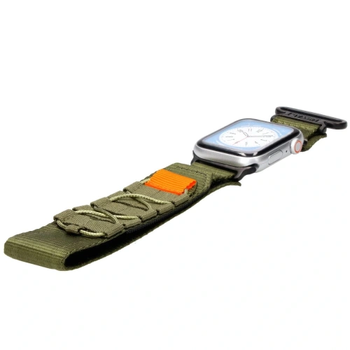 Sportowy pasek do zegarka Bizon Strap Watch Adventure do Apple Watch 44/45/46/49 mm khaki