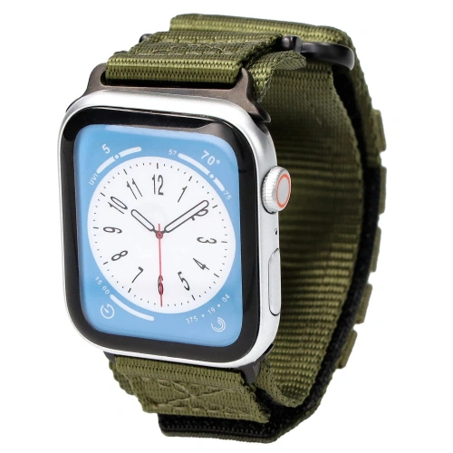Sportowy pasek do zegarka Bizon Strap Watch Adventure do Apple Watch 44/45/46/49 mm khaki