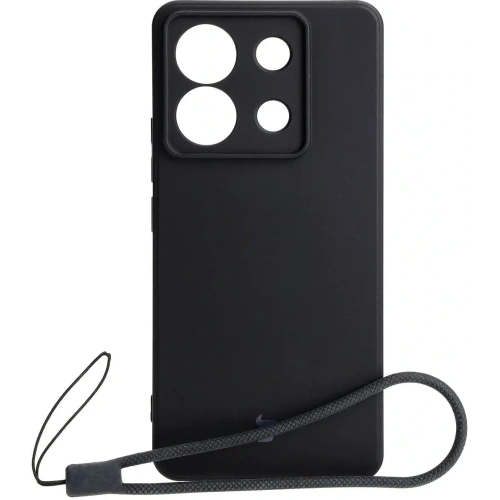 Etui Bizon Case Silicone Sq do Xiaomi Poco X6 / Xiaomi Redmi Note 13 Pro 5G czarne