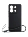 Bizon Case Silicone Sq Xiaomi Poco X6 / Xiaomi Redmi Note 13 Pro 5G negru