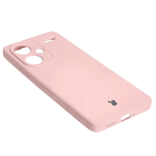 Etui Bizon Case Silicone Sq do Xiaomi Redmi Note 13 Pro+ 5G jasnoróżowe