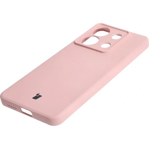 Etui Bizon Case Silicone Sq do Xiaomi Poco X6 / Xiaomi Redmi Note 13 Pro 5G jasnoróżowe