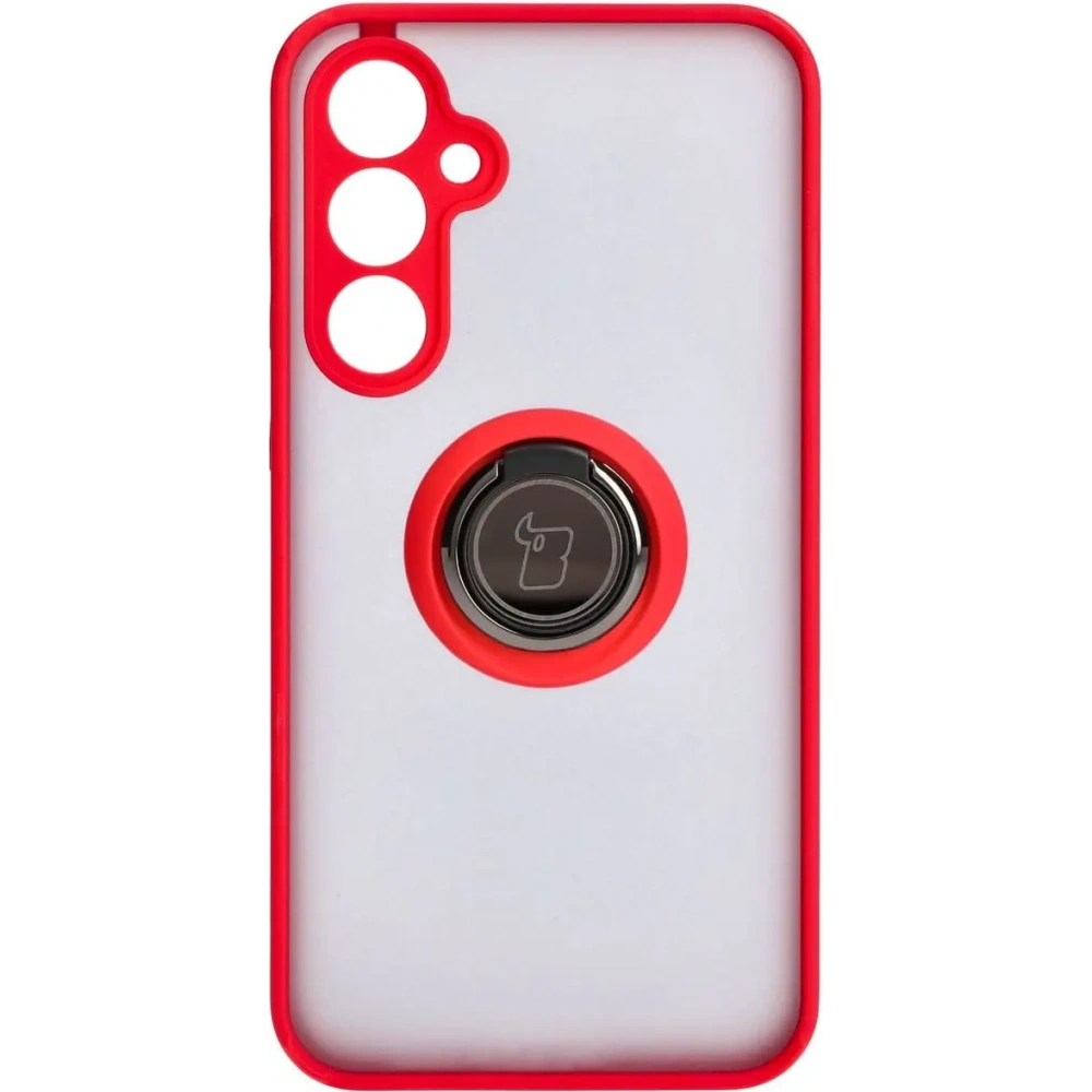 Wholesale Bizon Case Hybrid Ring Samsung Galaxy S23 FE smoky with a red frame - BIZ4527 - {ean13} - Hurt