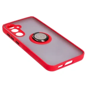 Hurtownia GSM - Bizon Case Hybrid Ring Samsung Galaxy S23 FE füstös piros kerettel - BIZ4527 - {ean13} - Hurt