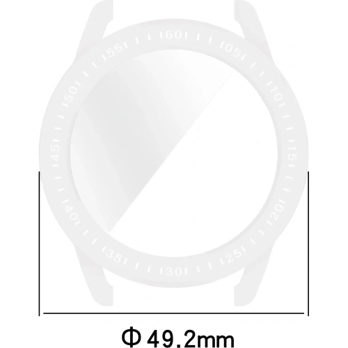 Etui z osłoną ekranu Bizon Case Watch Felipe do Xiaomi Watch S3 47 mm przezroczyste