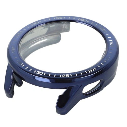 Etui z osłoną ekranu Bizon Case Watch Felipe do Xiaomi Watch S3 47 mm niebieskie