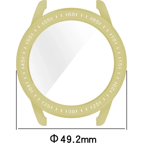 Etui z osłoną ekranu Bizon Case Watch Felipe do Xiaomi Watch S3 47 mm złote