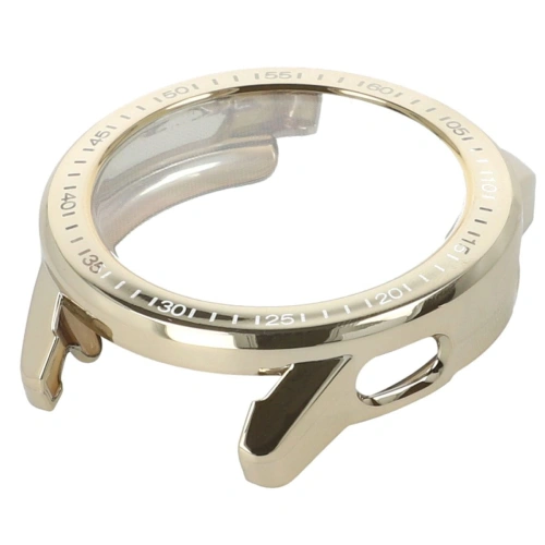 Etui z osłoną ekranu Bizon Case Watch Felipe do Xiaomi Watch S3 47 mm złote