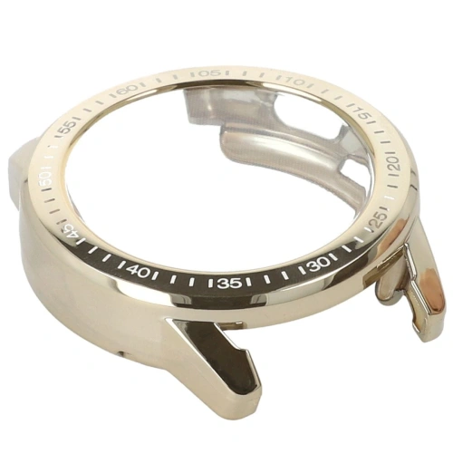 Etui z osłoną ekranu Bizon Case Watch Felipe do Xiaomi Watch S3 47 mm złote