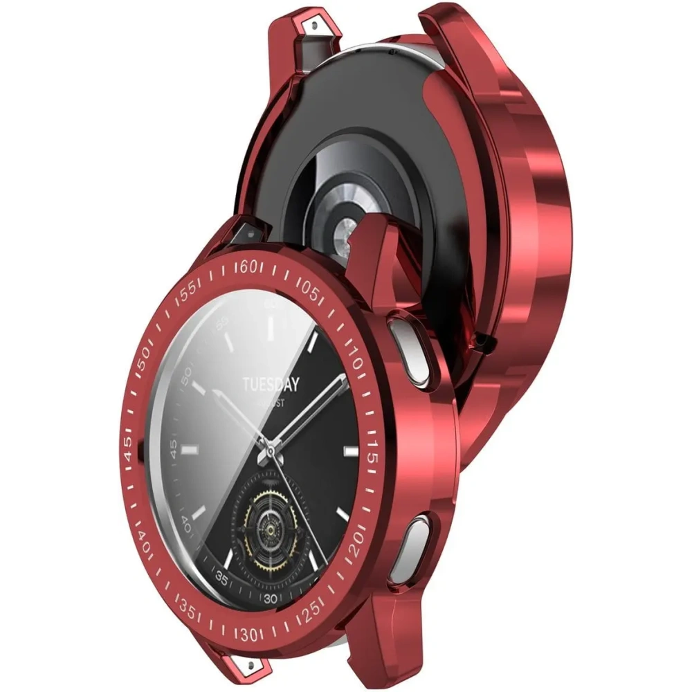 Hurtownia GSM - Etui Bizon Case Watch Felipe do Xiaomi Watch S3 47 mm czerwone - BIZ4533 - {ean13} - Hurt
