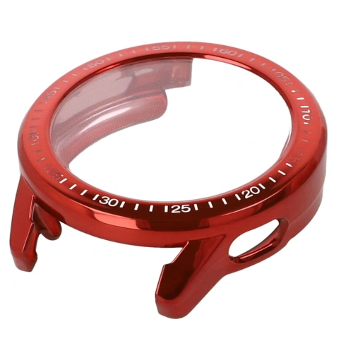 Etui z osłoną ekranu Bizon Case Watch Felipe do Xiaomi Watch S3 47 mm czerwone