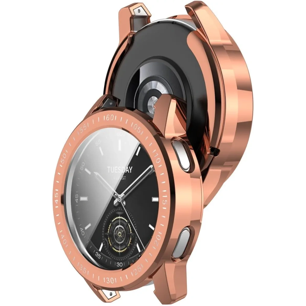 Hurtownia GSM - Etui Bizon Case Watch Felipe do Xiaomi Watch S3 47 mm różowozłote - BIZ4534 - {ean13} - Hurt