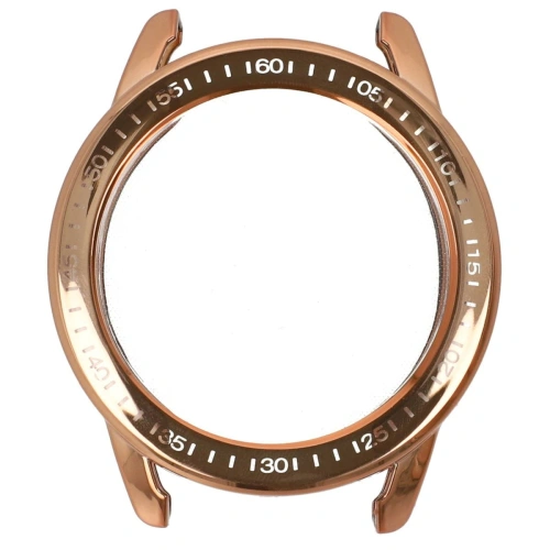 Etui z osłoną ekranu Bizon Case Watch Felipe do Xiaomi Watch S3 47 mm różowozłote