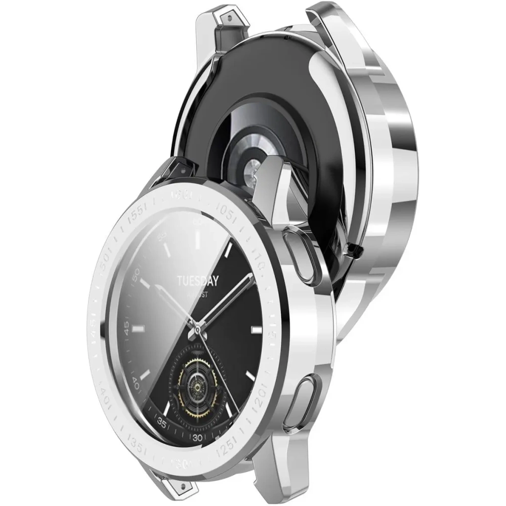 Hurtownia GSM - Etui Bizon Case Watch Felipe do Xiaomi Watch S3 47 mm srebrne - BIZ4535 - {ean13} - Hurt