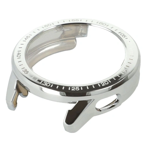 Etui z osłoną ekranu Bizon Case Watch Felipe do Xiaomi Watch S3 47 mm srebrne