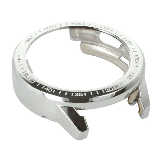 Etui z osłoną ekranu Bizon Case Watch Felipe do Xiaomi Watch S3 47 mm srebrne