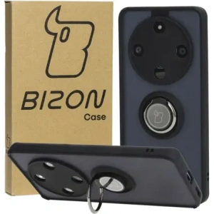 Hurtownia GSM - Bizon Ring Hybrid Case Honor Magic6 Lite fumuriu cu un cadru negru - BIZ4537 - {ean13} - Hurt