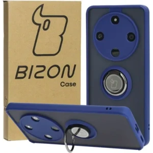 Hurtownia GSM - Bizon Case Hybrid Ring Honor Magic6 Lite fumuriu cu un cadru bleumarin - BIZ4538 - {ean13} - Hurt