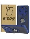 Bizon Case Hybrid Ring Honor Magic6 Lite fumuriu cu un cadru bleumarin