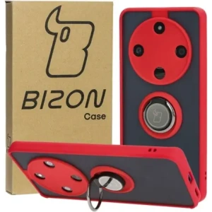 Hurtownia GSM - Bizon Case Hybrid Ring Honor Magic6 Lite fumuriu cu un cadru roșu - BIZ4539 - {ean13} - Hurt